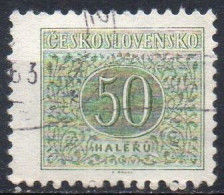 TCHECOSLOVAQUIE N° Taxe 95 O Y&T 1963 Nombre 50 - Timbres-taxe