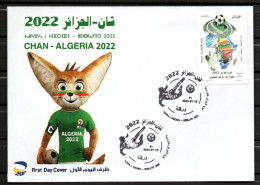 2023 - Algeria - The 7th Africa Cup Of Nations Football Championships 2022- Soccer- Stadium - Map -  FDC - Africa Cup Of Nations