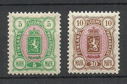 FINLAND FINNLAND 1889 Michel 33 - 34 A * Signed - Nuevos