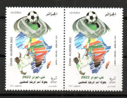 2023 - Algérie - La 7ème Coupe D’Afrique Des Nations De Football 2022- Stade - Carte - Paire - Série Complète 1v.MNH** - Coupe D'Afrique Des Nations