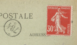 FRANCE -  VARIETY & CURIOSITY - Yv #160 ALONE FRANKING PC TO BELGIUM - PC DISTRIBUTED BUT STAMP NOT CANCELLED - 1923 - Storia Postale