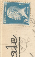 FRANCE -  VARIETY & CURIOSITY - Yv #177 ALONE FRANKING PC TO BELGIUM - PC DISTRIBUTED BUT STAMP NOT CANCELLED - 1926 - Briefe U. Dokumente