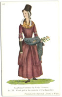 Cambrian Costumes By Lady Llanover - Welsh Girl In The Costume Of Cardiganshire - Cardiganshire