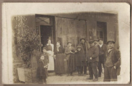 CPA PHOTO CARTE PHOTO RESTAURANT - TB ANIMATION DEVANTURE VITRINE " LE COQ HARDI " Publicité BYRRH - Hotels & Restaurants