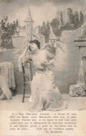 CARTE PHOTO - Portrait D'une Jeune Femme - Mon Bien Armand - Carte Postale Ancienne - Fotografie