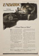 Undark Radium Luminous Material Dials Watches Clocks Shines In Dark - Advertising 1920 (Photo) - Oggetti