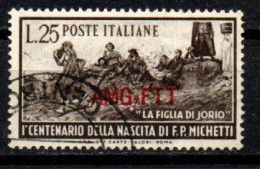 1951 - Trieste A  129 Nascita Di F. Michetti   ------ - Afgestempeld