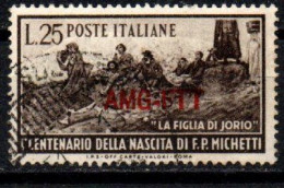 1951 - Trieste A  129 Nascita Di F. Michetti   ------ - Afgestempeld