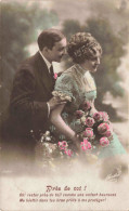 Couple - Près De Toi - Un Couple En Tenue De Soirée - Colorisé - Carte Postale Ancienne - Parejas