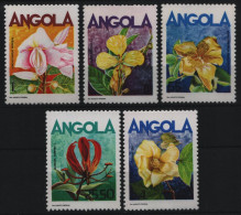 Angola 1985 - Mi-Nr. 723-727 ** - MNH - Blumen / Flowers - Angola