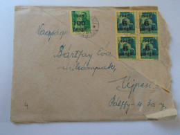 D199166  Hungary   Inflationary  Cover - 1945  Budapest  Juhász László  - Bártfay -  Újpest  With Content - Storia Postale