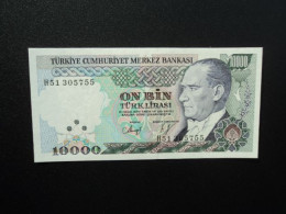 RÉPUBLIQUE DE TURQUIE * : 10 000 LIRA   L.1970 (1982)     P 199 **     NEUF - Turquie