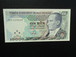 RÉPUBLIQUE DE TURQUIE * : 10 000 LIRA   L.1970 (1989)     P 200 **     NEUF - Turquie