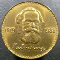 Mongolia - 1 Tugrik 1988 - 170° Nascita Di Karl Marx - KM# 52 - Mongolei