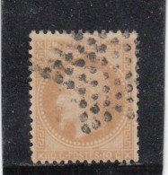 France - Année 1863-70 - N°YT 28B 10c Bistre - Oblitération Etoile - 1863-1870 Napoleon III Gelauwerd