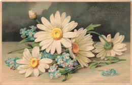 FLEURS, ARBRES, PLANTES - Fleurs - Meilleures Amitiés - Carte Postale Ancienne - Fiori