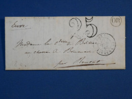 DD10  FRANCE  BELLE LETTRE  O.R.1851 ST AMBROIX   +TAXE +CIRE  +AFF. INTERESSANT+  + - 1849-1876: Periodo Clásico