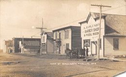 Br106174 Main St Binscarth Man L M Canada Barber Shop Manitoba - Sonstige & Ohne Zuordnung