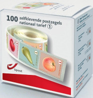 R145/157**(4800/4809) Fruits/Fruiten 100 Timbres PETITES DENTS/100 Zegels KLEINE TANDEN Boîte/Doos 2 Chiffres/2 Cijfers - Rollen