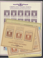 Greenland 1995 Reprint Pakke-Porto 13 Diff. M/s  & Sheets ** Mnh (pakke Porto) (BUR002) - Blocks & Sheetlets
