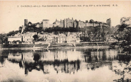 FRANCE - Chinon - Vue Générale Du Château - Carte Postale Ancienne - Chinon