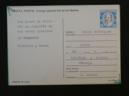 DD11 CUBA  BELLE CARTE ENTIER  1969   DIAS DE MADRES +AFF. PLAISANT+  + - Covers & Documents