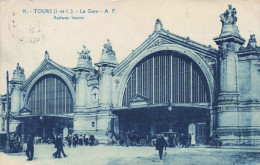 FRANCE - Tours - La Gare - Animé - Carte Postale Ancienne - Tours