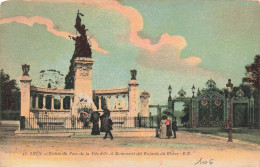 FRANCE - Lyon - Entrée Du Parc De La Tête D'Or, Monument Des Enfants Du Rhône - ER - Colorisé  - Carte Postale Ancienne - Lyon 5