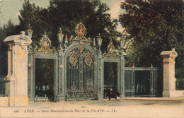 FRANCE - Lyon - Porte Monumentale Du Parc De La Tête D'Or - LL - Colorisé  - Carte Postale Ancienne - Lyon 6