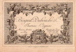 Petit Carton Publicitaire De Bisquit Dubouché & C° Farnac - Cognac - Vers 1900 - - Alcohols
