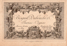 Petit Carton Publicitaire De Bisquit Dubouché & C° Farnac - Cognac - Vers 1900 - - Alcoholes