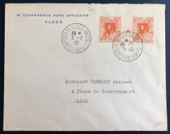 Algérie, Divers (millésime) Sur Enveloppe TAD Alger, 6e Conférence Nord Africaine 3.7.1930 - (B3359) - Brieven En Documenten