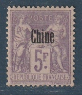 CHINE - N°16 Nsg (1894-1900) 5fr Violet - Nuovi