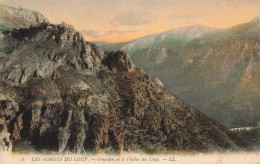 FRANCE - LES GORGES DU LOUP - Gourdon Et Le Viaduc Du Loup - LL - Colorisé - Carte Postale Ancienne - Gourdon