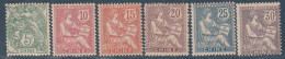 CHINE - N°23 à 28 * (1902-06) - Ongebruikt