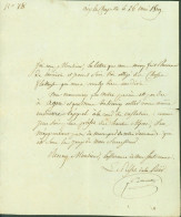 Lettre Signature Autographe LAS Charles-François De Ladoucette Préfet Hautes Alpes & La Roër Département Conquis - Politiek & Militair