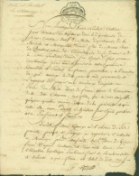 Acte De Mariage Directeur Hôpitaux Département Mont Terrible Natif De Metz Porrentruy Cachet Fiscal Mont Terrible An 3 - 1701-1800: Precursors XVIII