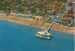 SENIGALLIA - PANORAMA AEREO CON SPIAGGIA E LUNGOMARE - LA ROTONDA - NV - Senigallia