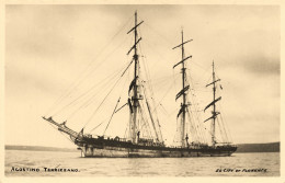 AGOSTINO TERRIZZANO * Carte Photo * Bateau Voilier Goëlette Agostino Terrizzano * 3 Mâts - Voiliers