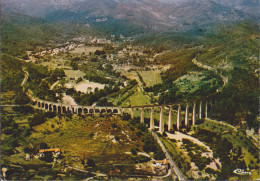 30 - GARD CHAMBORIGAUD VUE AERIENNE LE VIADUC AU FOND CHAMBORIGAUD - Chamborigaud