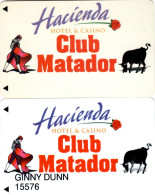 Hacienda Hotel & Casino Boulder City NV : Lot De 2 Cartes - Casinokaarten