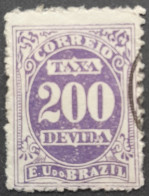 Bresil Brasil Brazil 1895 Taxe Tax Taxa Yvert 22 O Used - Postage Due