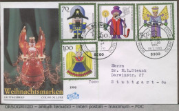 DEUTSCHE - FDC 1990 -  WEIHNACHTSMARKEN - 1981-1990