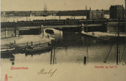 Amsterdam // Gezicht Op Het Y (zicht Trein Op Spoorbrug) Ca 1900 - Amsterdam