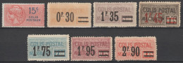 COLIS POSTAUX - 1924/1926 - YVERT N° 35+39/41+43+45 ** MNH ! + 33 * MLH - COTE = 80 EUR. - Ungebraucht