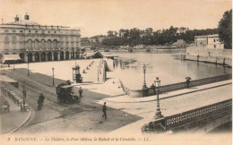 FRANCE - Bayonne - Le Théâtre, Le Pont Mayou, Le Réduit Et La Citadelle - LL - Carte Postale Ancienne - Bayonne