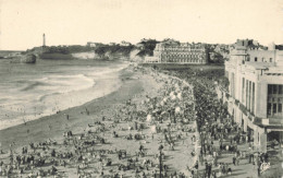 FRANCE - Biarritz - La Grande Plage  - Animé - Carte Postale Ancienne - Biarritz