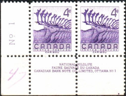 Canada 1956 "Protection And Conservation Of Animals In The Wild.Karibou" 2v Zd Quality:100% - Ungebraucht