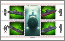 GUINEA REP. 2023 MNH Submarines U-Boote Sous-marins M/S - OFFICIAL ISSUE - DHQ2342 - Submarinos