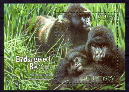 Guernsey 2007 Endangered Species IV, Mountain Gorilla MS, MNH, SG 1173 - Guernesey